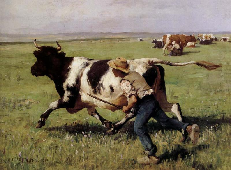 Francois-Marius Granet La Vache echappee oil painting image